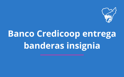 Banco Credicoop entrega banderas insignia